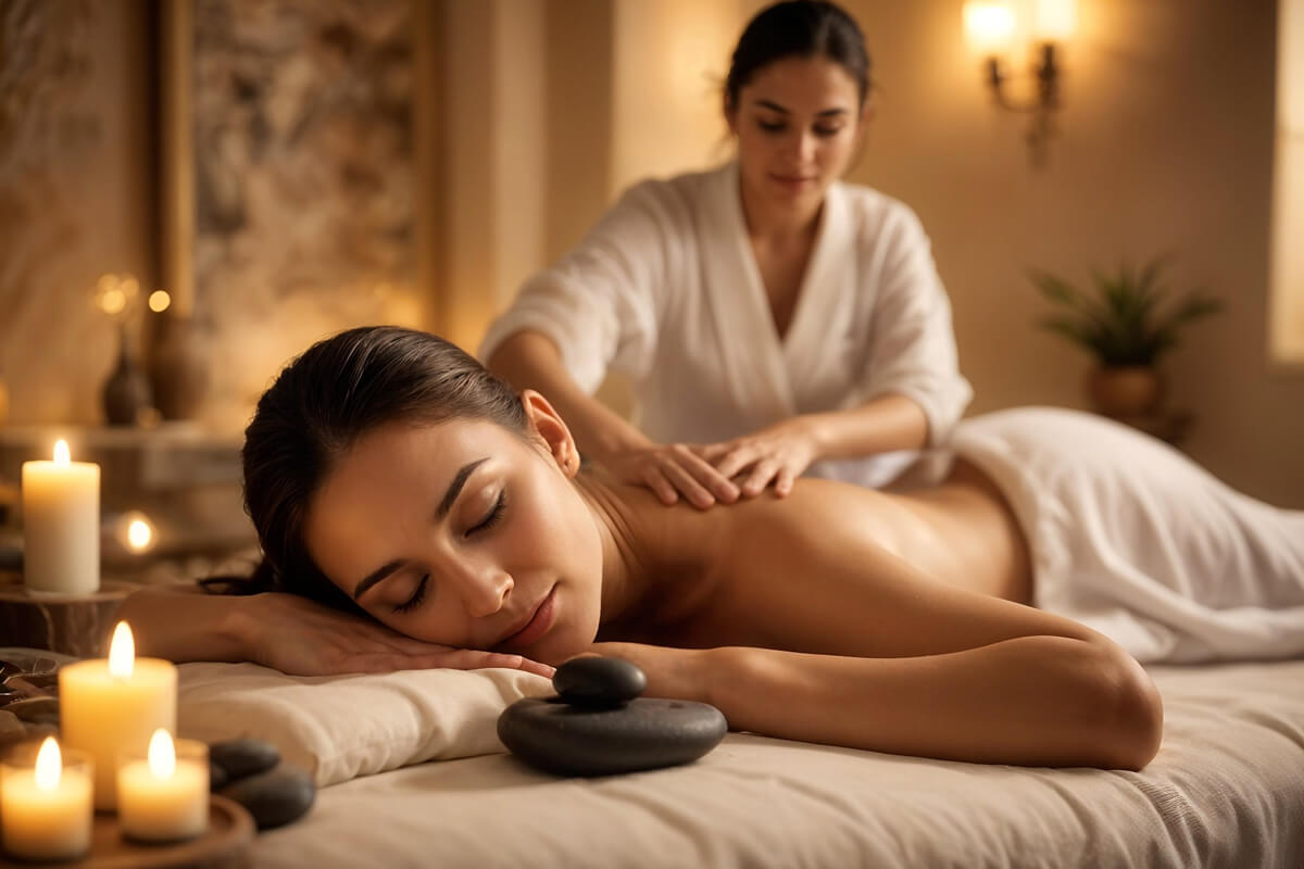 Relaxation and head massage